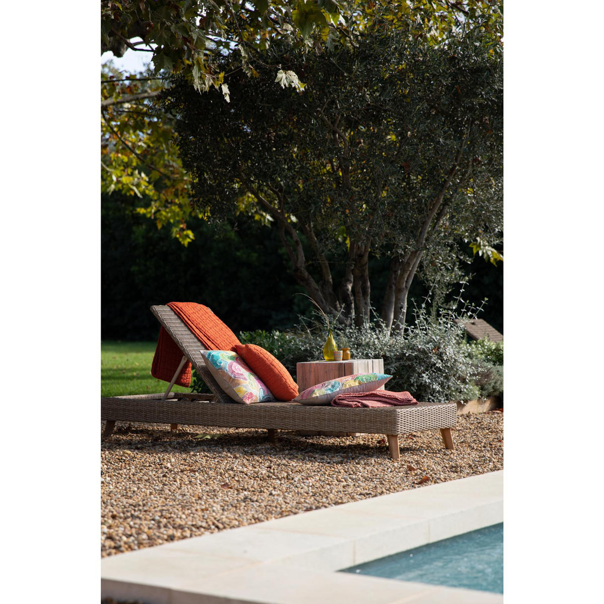 PLAID Swami rooibos 130 x 200 cm - Dunkelorange, Textil (130/200cm) - Vivaraise