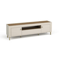 TV-LOWBOARD MONI 08 in Kaschmir / Eiche Whiskey matt 177/52/40 cm - Kaschmir, Holzwerkstoff (177/52/40cm) - Deine Möbel 24