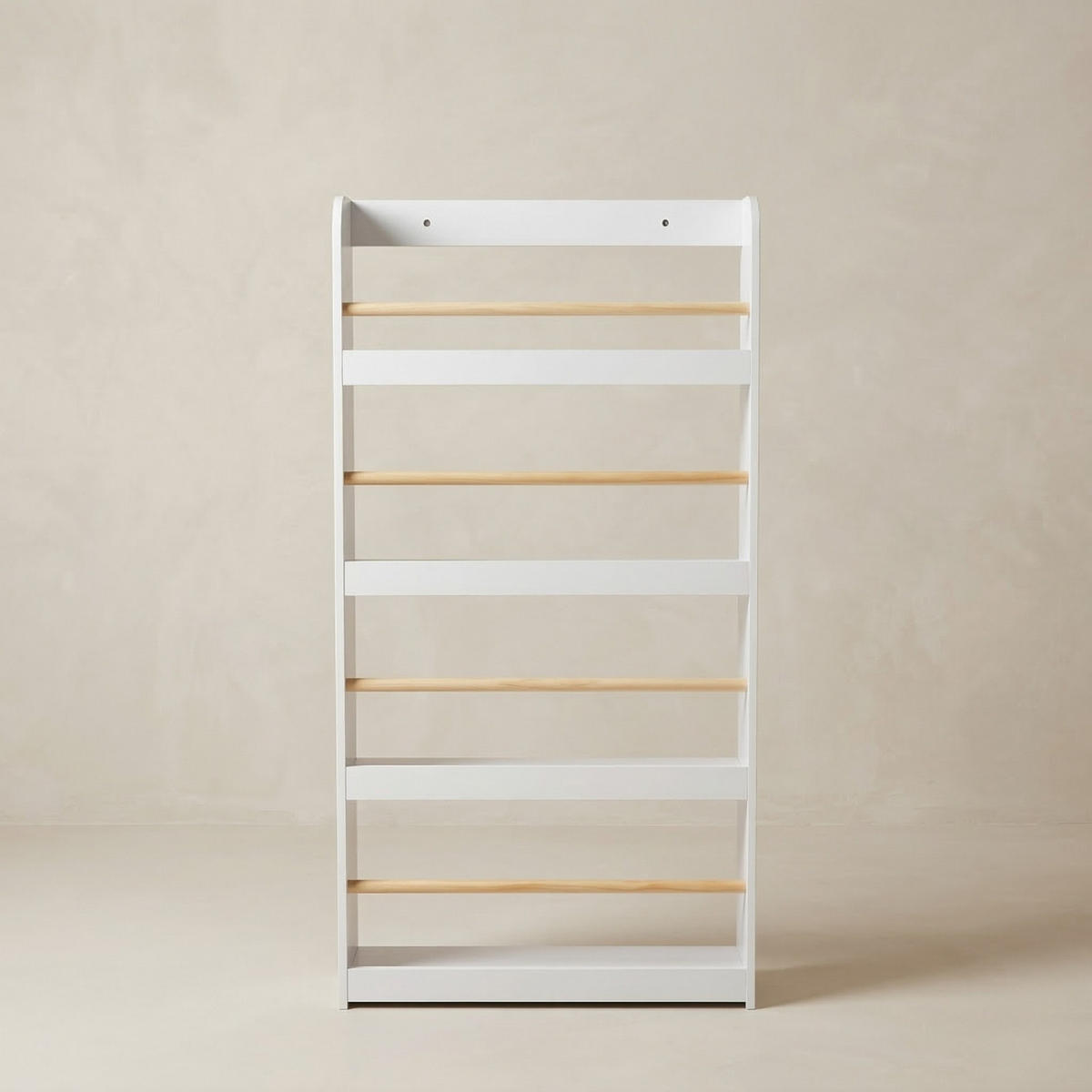KINDERZIMMERREGAL Teno Bambus 55/112/15 cm - Weiß, Holzwerkstoff (55/112/15cm) - EDAXO