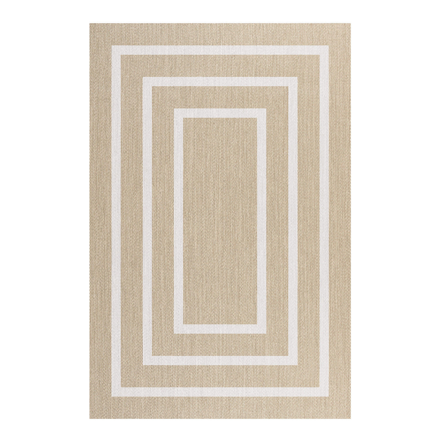 TEPPICH Premium en Vinyle Weißes Rechteck 140x200 cm - Weiß, Kunststoff (140/200cm) - STORESDECO