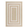 TEPPICH Premium en Vinyle Weiße Rechtecke 120x180 cm - Beige, Kunststoff (120/180cm) - STORESDECO