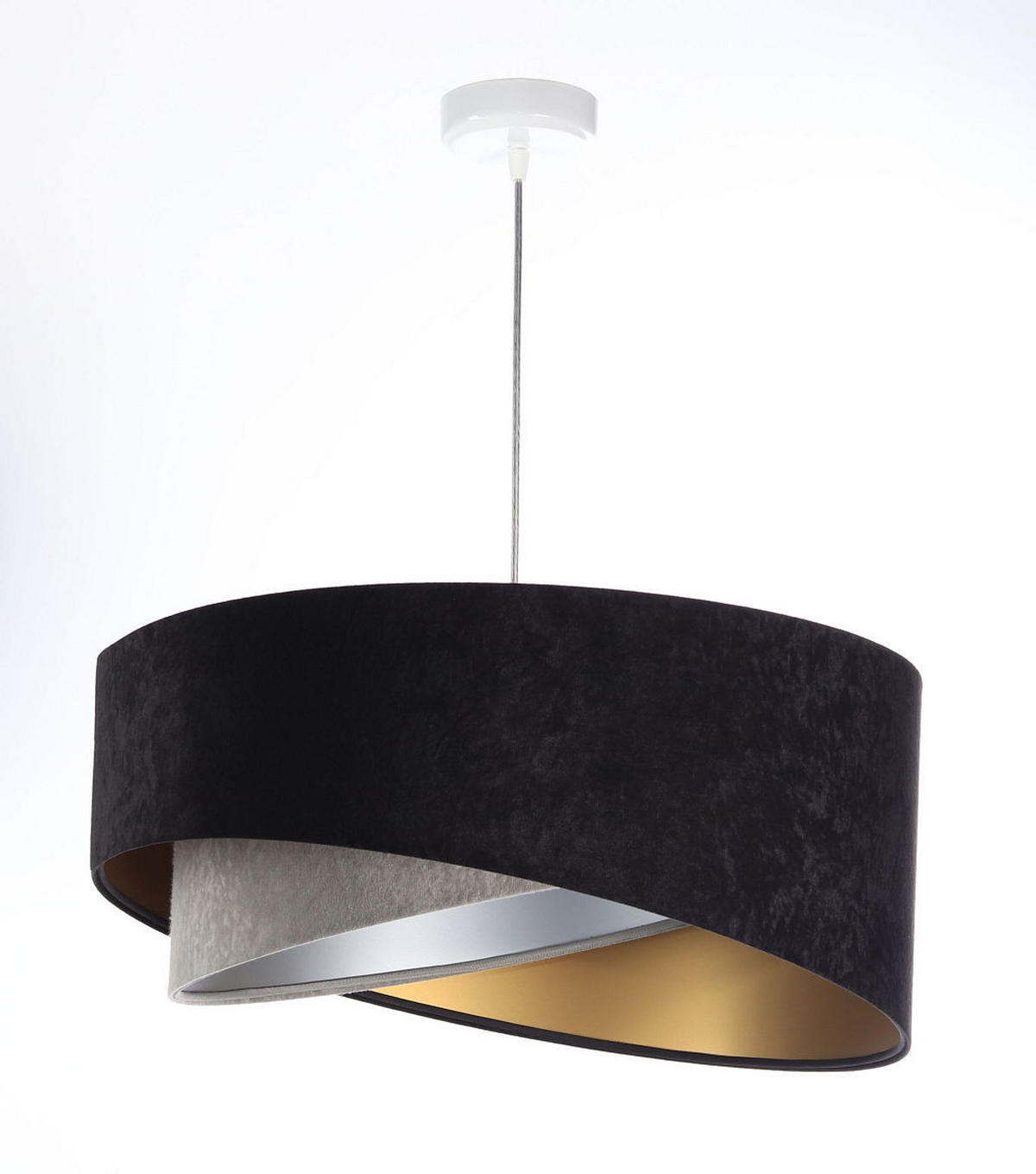 HÄNGELEUCHTE Grau 50/23 cm - Grau, Kunststoff (50/1.3/23cm) - ONZENO