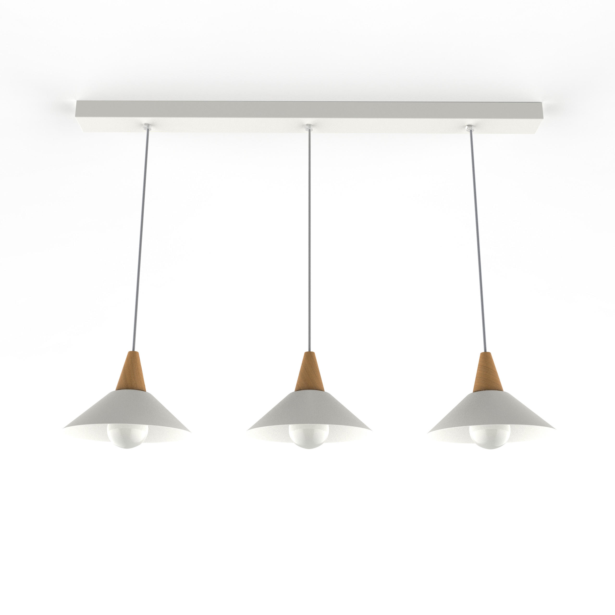 HÄNGELEUCHTE - Weiß, Metall (25/100/16cm) - Lumicom