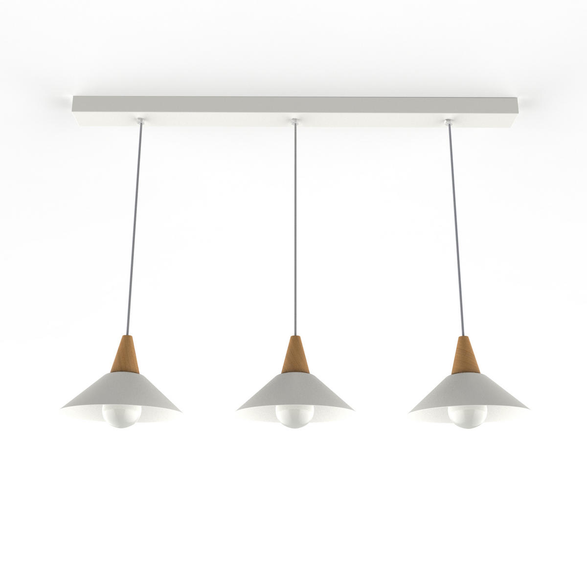 HÄNGELEUCHTE - Weiß, Metall (25/100/16cm) - Lumicom