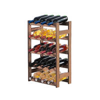 WEINREGAL Pinotwine 70x43x25 cm 20 Flaschen Massives Kiefernholz Braun Geölt - Braun, Holz (43/70/25cm) - PROREGAL