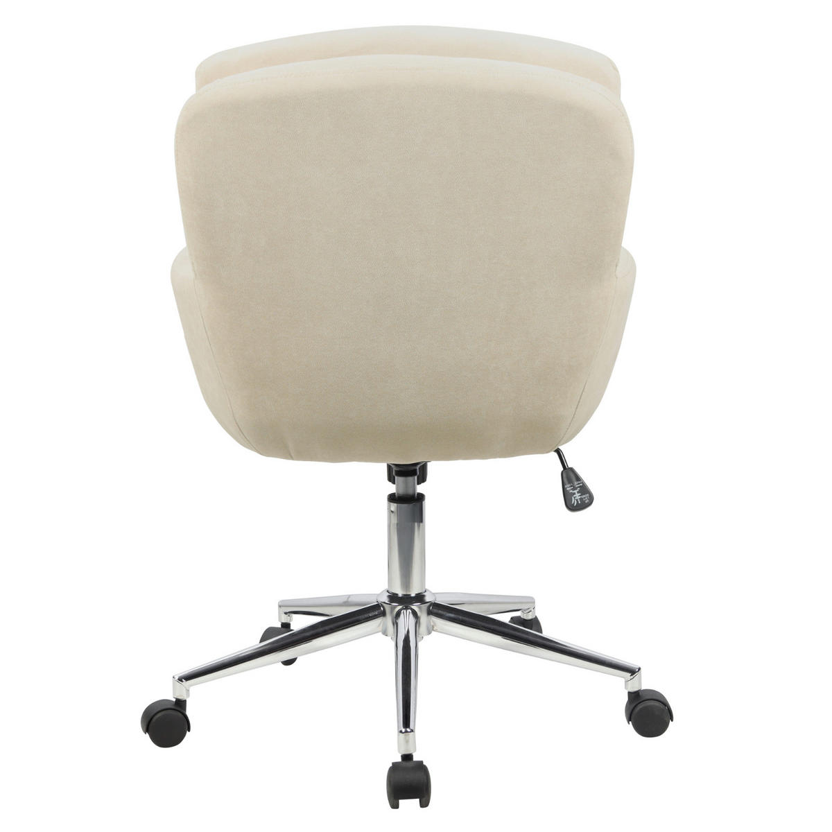 BÜROSTUHL Marte Drehstuhl höhenverstellbar Stoffbezug mit Rollen Beige - Beige, Textil (60/84/60cm) - SVITA