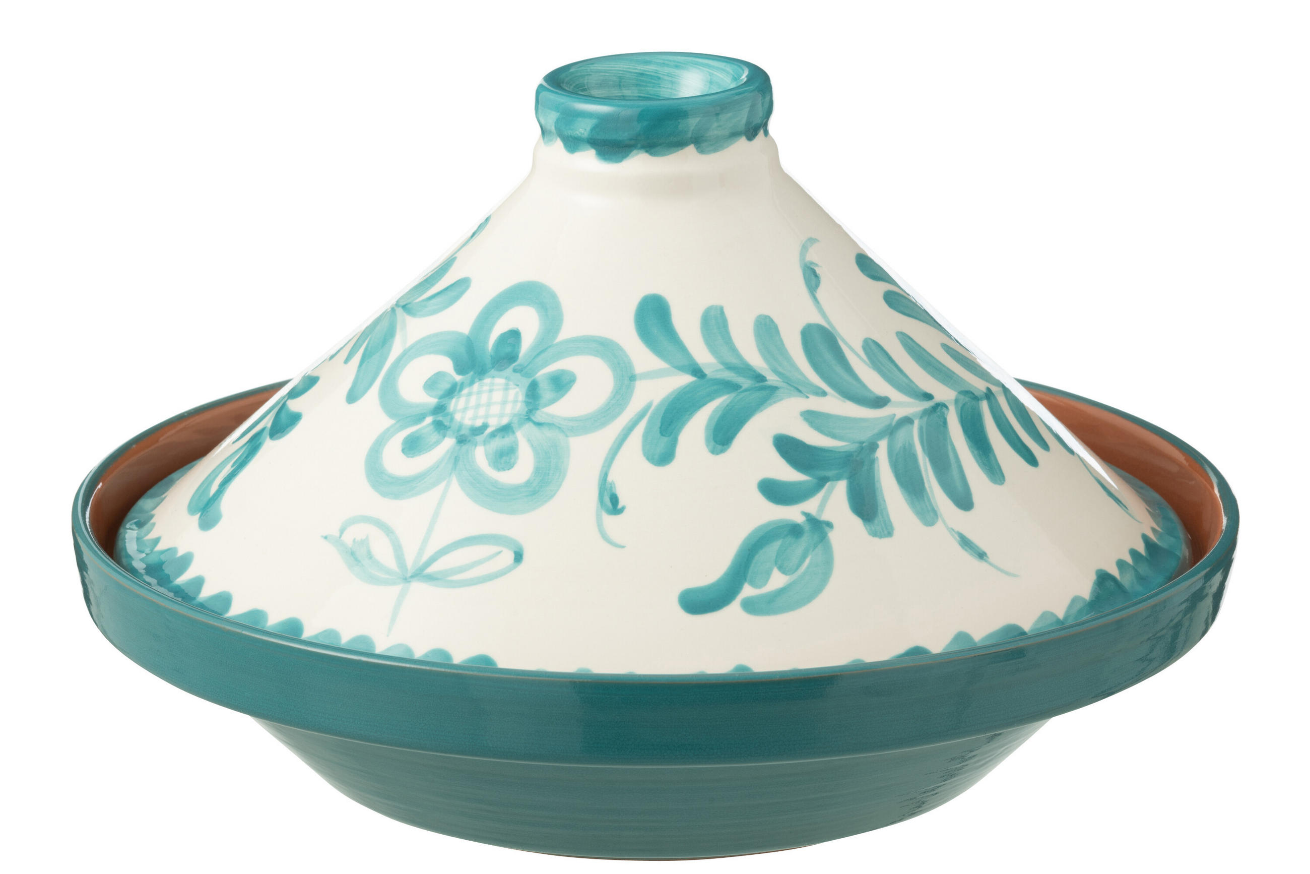 TAJINE GRANADA PATTERN - Töpferei - Aqua - Multicolor, Keramik (20cm) - J-Line