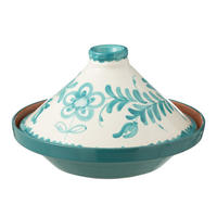 TAJINE GRANADA PATTERN - Töpferei - Aqua - Multicolor, Keramik (20cm) - J-Line