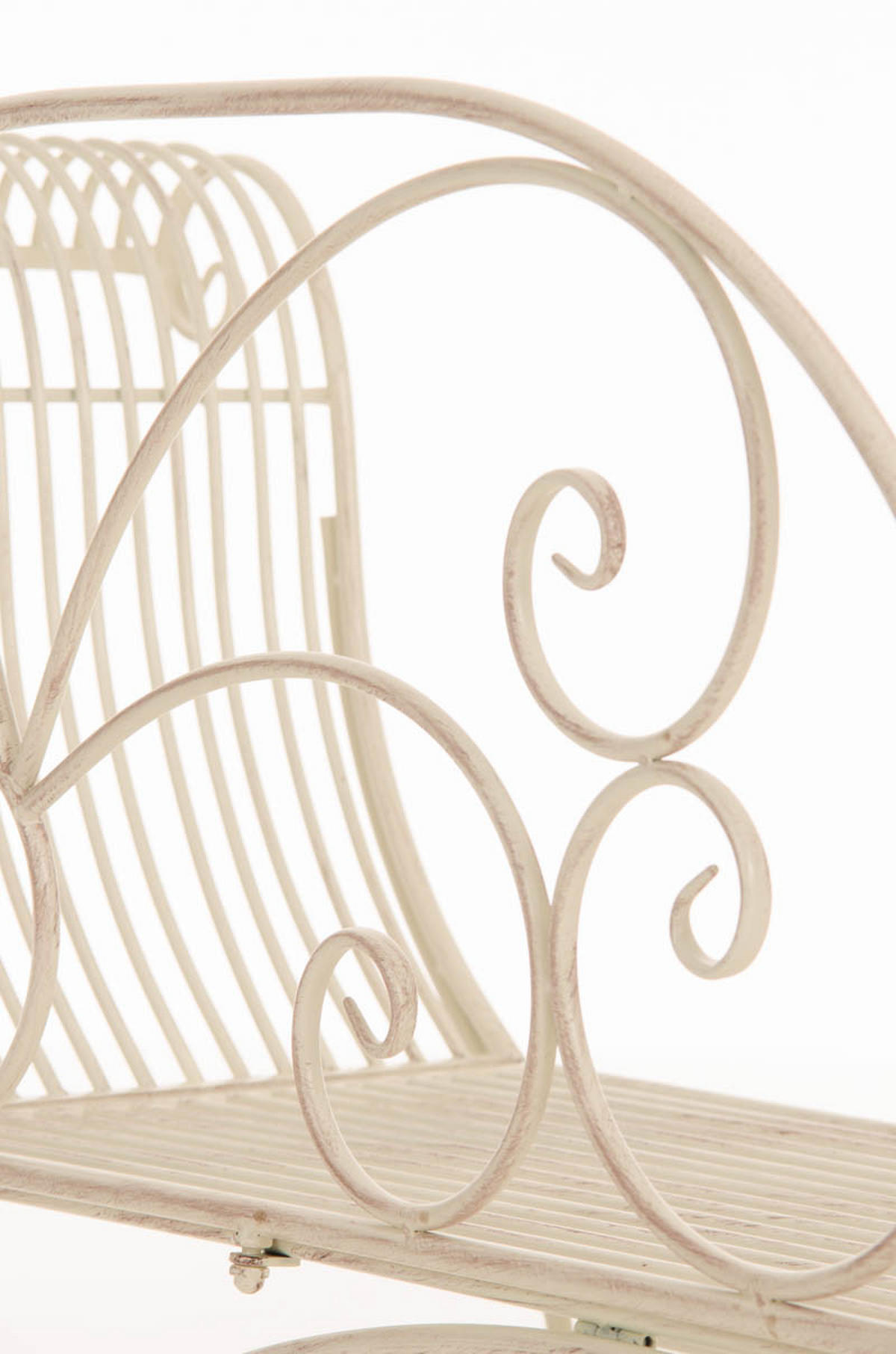 GARTENBANK Sizon Metall Beige 156x46x78cm Gartenliege - Beige, Metall (156/78/46cm) - DELUKE