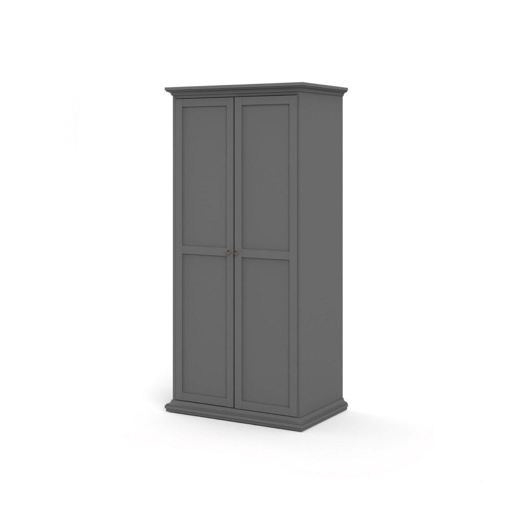 KLEIDERSCHRANK Grau - Grau, Holzwerkstoff (96/201/60cm) - ebuy24