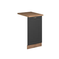 GESCHIRRSPÜLBLENDE Fame-Line Anthrazit-Gold 45 cm , AP Eiche - Honigeiche/Anthrazit, Holzwerkstoff (45/81.8/1.6cm) - Vicco