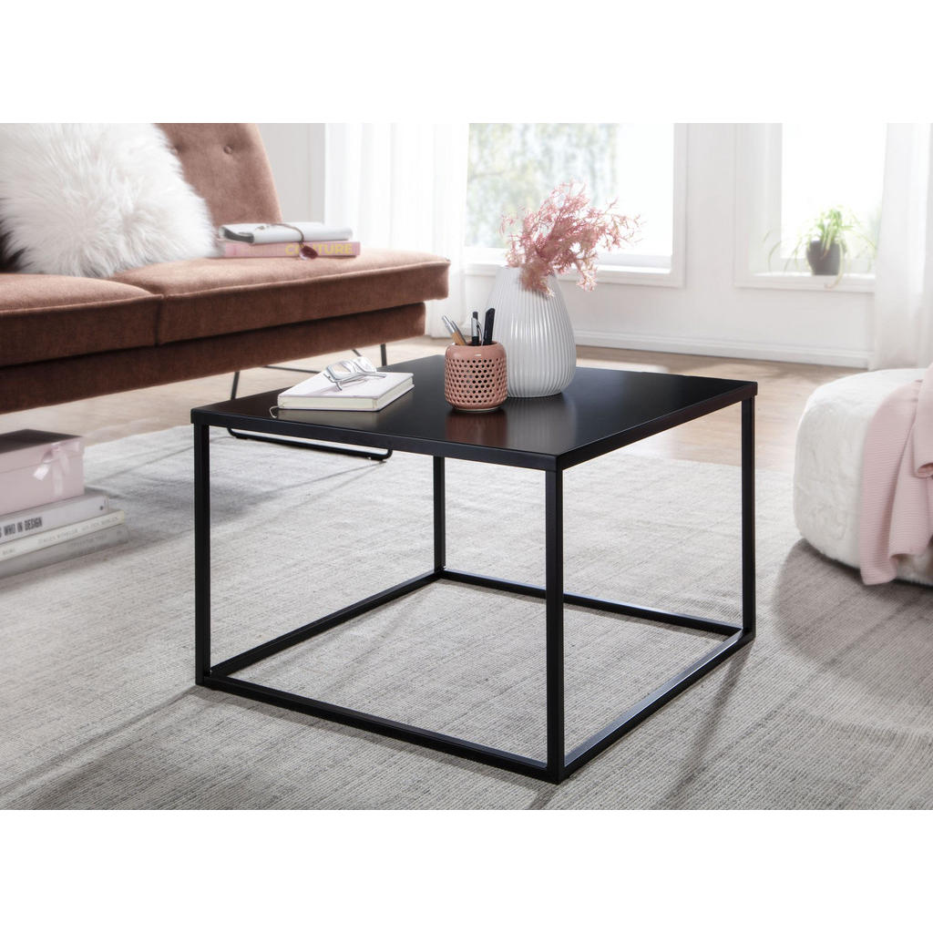 Thumbnail - tinkaro Ablagetisch, Schwarz, Metall, 60x40x60 cm, Wohnzimmer, Wohnzimmertische, Couchtische