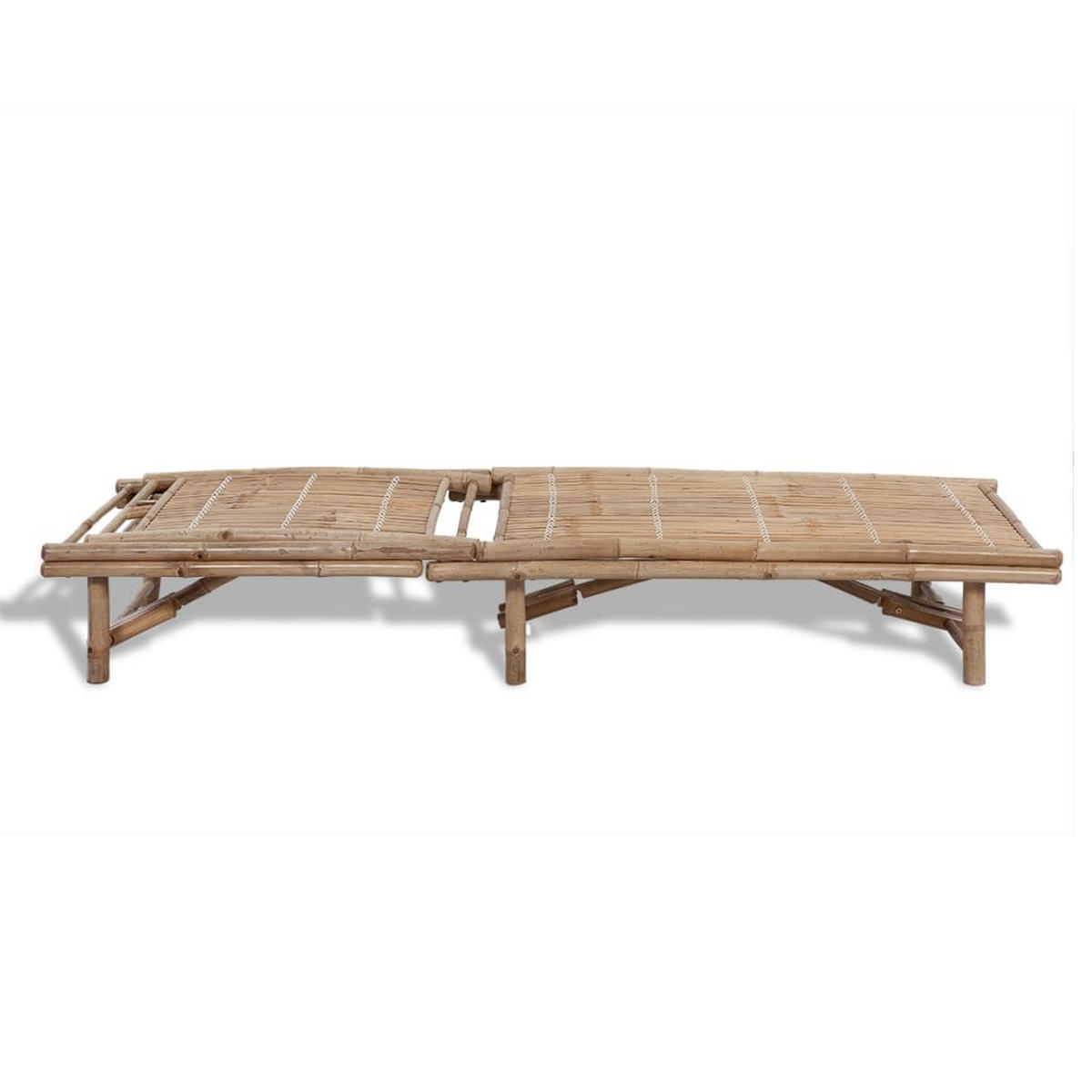 SONNENLIEGE Bambus - Braun, Naturmaterialen (65/87/200cm) - vidaXL