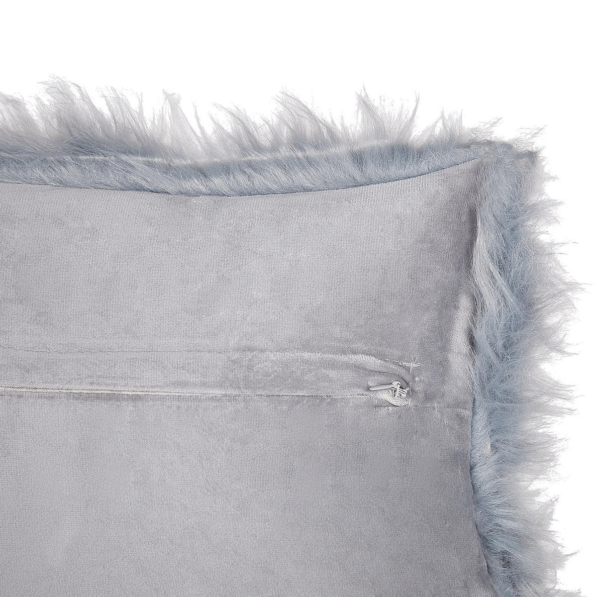 DEKOKISSEN 2er-Set Dunkelblau 42/42 cm Lubha - Dunkelblau, Textil (42/42cm) - Beliani