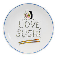 TELLER Sushi-Liebe in Bunt - 18cm - Multicolor, Keramik (18/18/2cm) - Blond Amsterdam