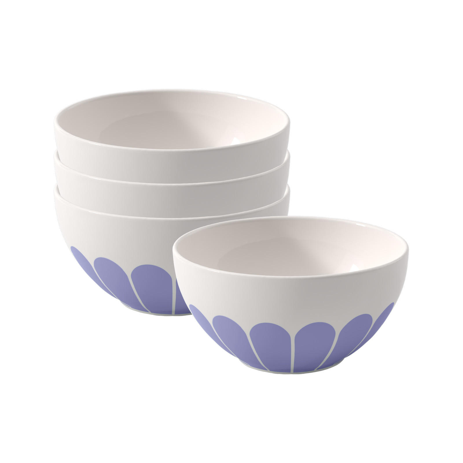 MÜSLISCHALEN Fleur Couleur Bleu ø 14,1 cm 4er Set - Blau, Keramik (14.1cm) - Villeroy & Boch