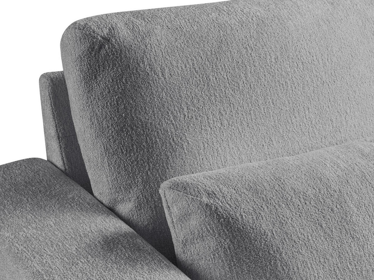 SESSEL Chenille Stoff Grau - Hellgrau/Schwarz, Holzwerkstoff/Textil (93/88/105cm) - Makamii