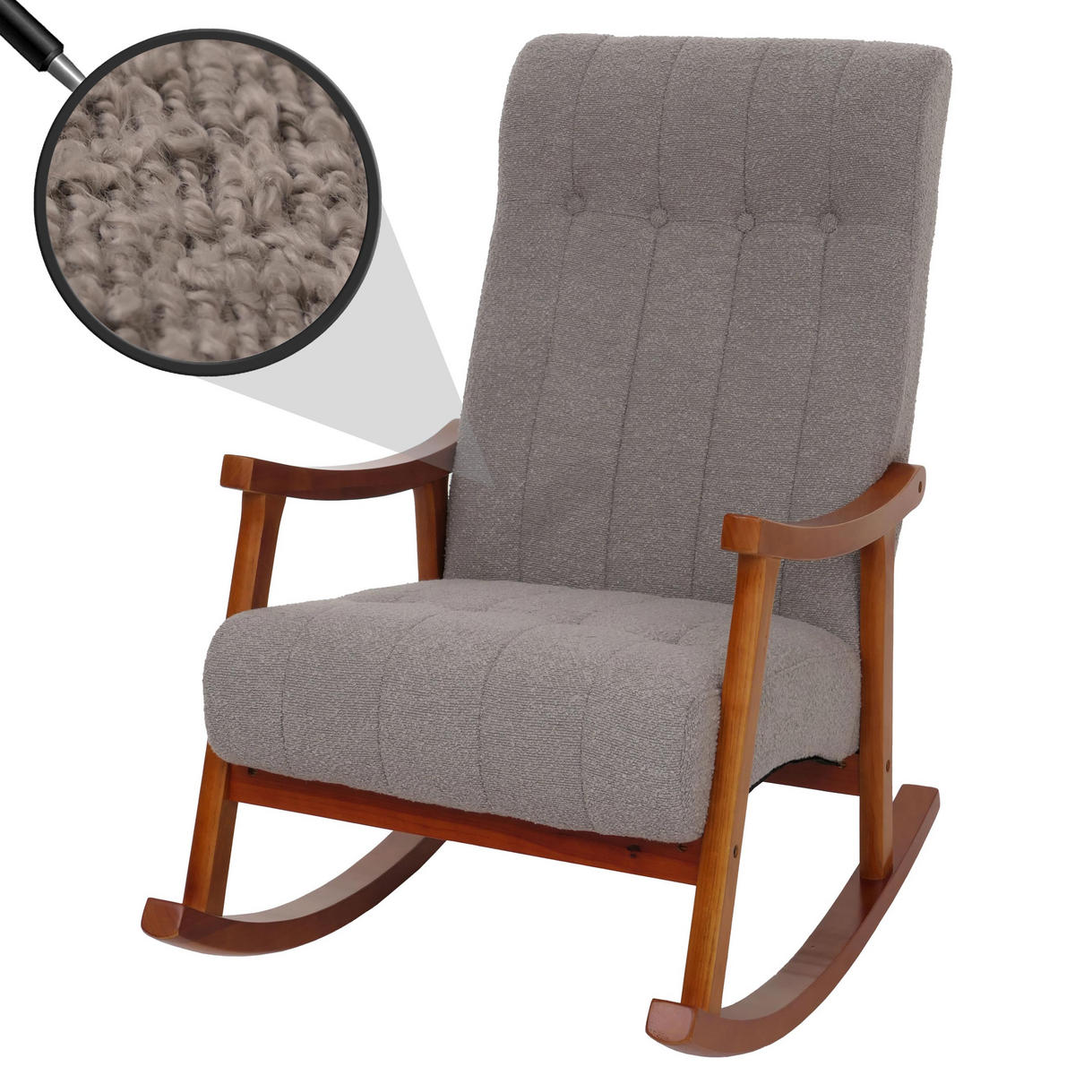 SCHAUKELSTUHL Grau - Grau, Textil (64/97/85cm) - MCW