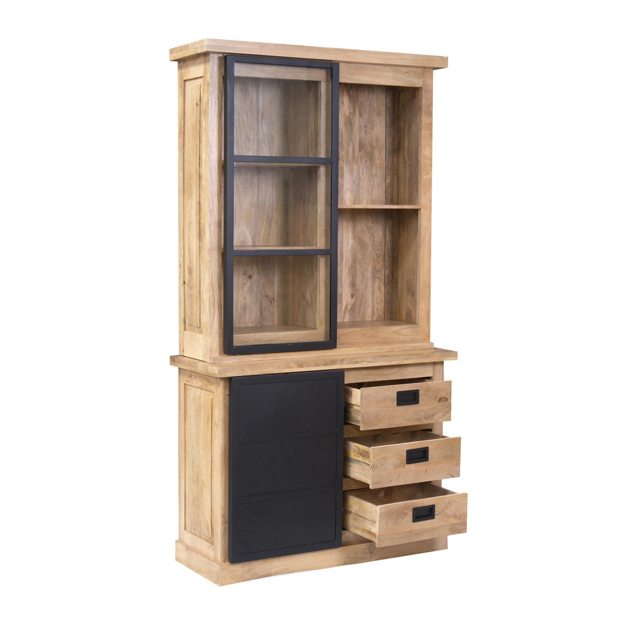 VITRINE Noa Braun 45/120/220 cm - Braun, Holz (120/220/45cm) - Starfurn