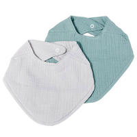 LÄTZCHEN-SET MusselinGrau & Mint - Grau, Textil (27/3/22cm) - nordic coast company