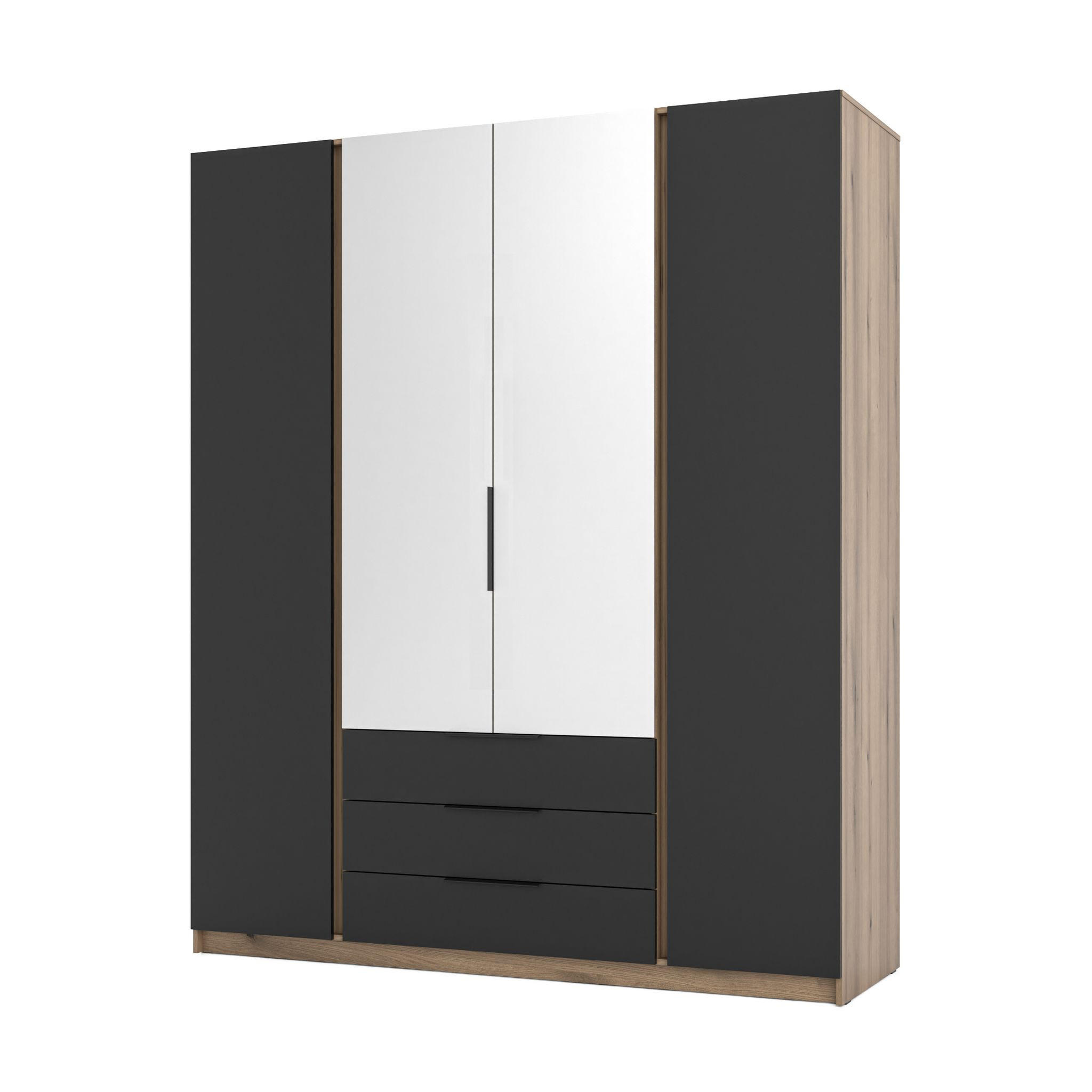 Masseno Drehtürenschrank Gold 200x239x61.9 cm