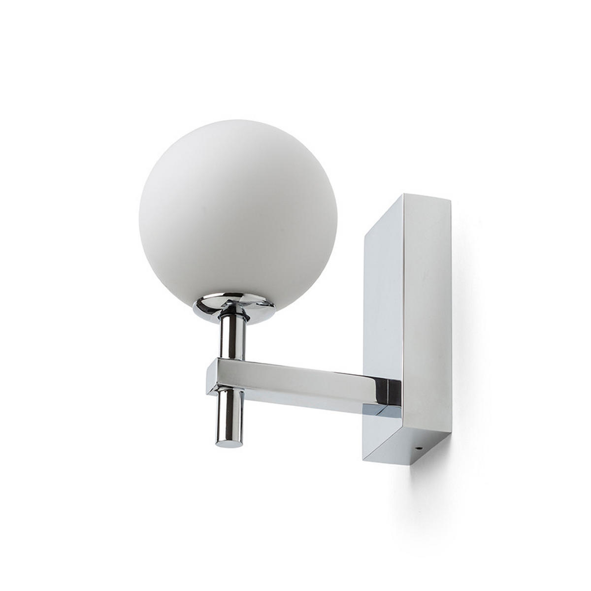 WANDLEUCHTE PEGGY Chrom 6 W IP44 - Chromfarben, Metall (95/165/148cm) - Rendl