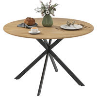 ESSTISCH Eiche 1 Stück - Beige, Kunststoff (120/120/75cm) - GiPP