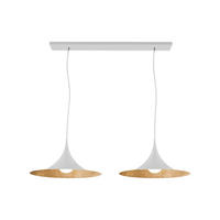 HÄNGELEUCHTE Louie X2 - Goldfarben, Metall (33/70/16cm) - Lumicom
