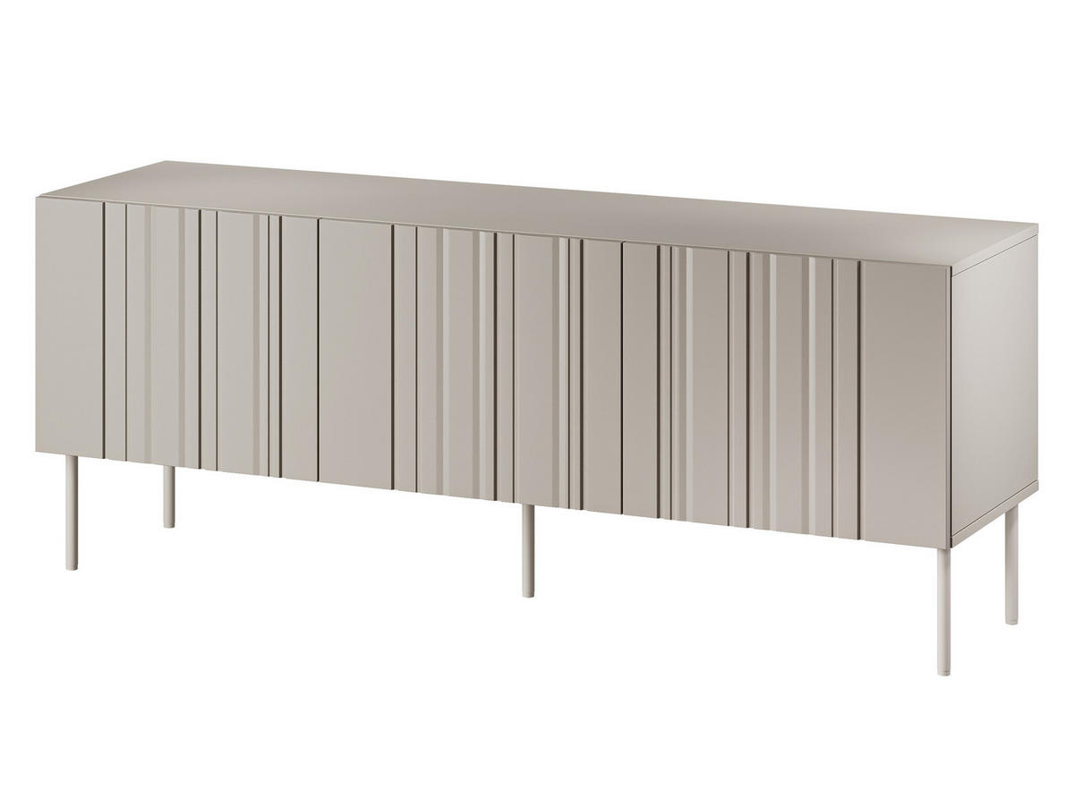 TV-LOWBOARD Isla 150 3D - Beige, Holzwerkstoff/Metall (151/60/40cm) - MIRJAN24
