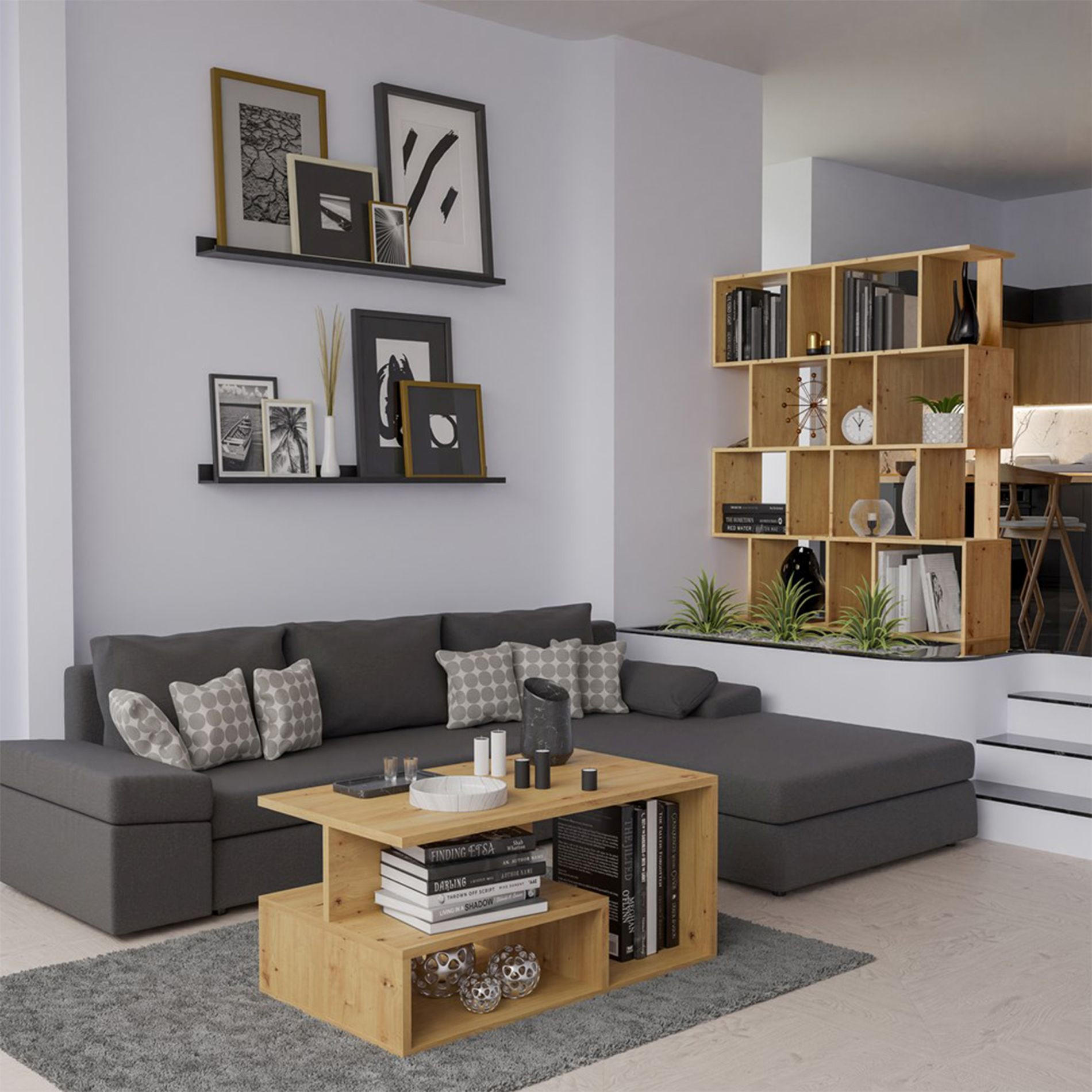 STANDREGAL Fiesta Artisan Eiche 60 cm - Eichefarben, Holzwerkstoff (59.5/140/30cm) - Selsey