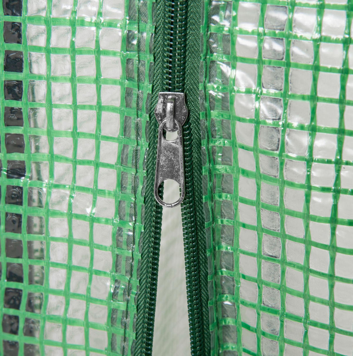 GEWÄCHSHAUS aus Kunststoff 100x50x150 cm in Dunkelgrün mit aufrollbarer Tür - Dunkelgrün, Metall (50/150/100cm) - Modfu
