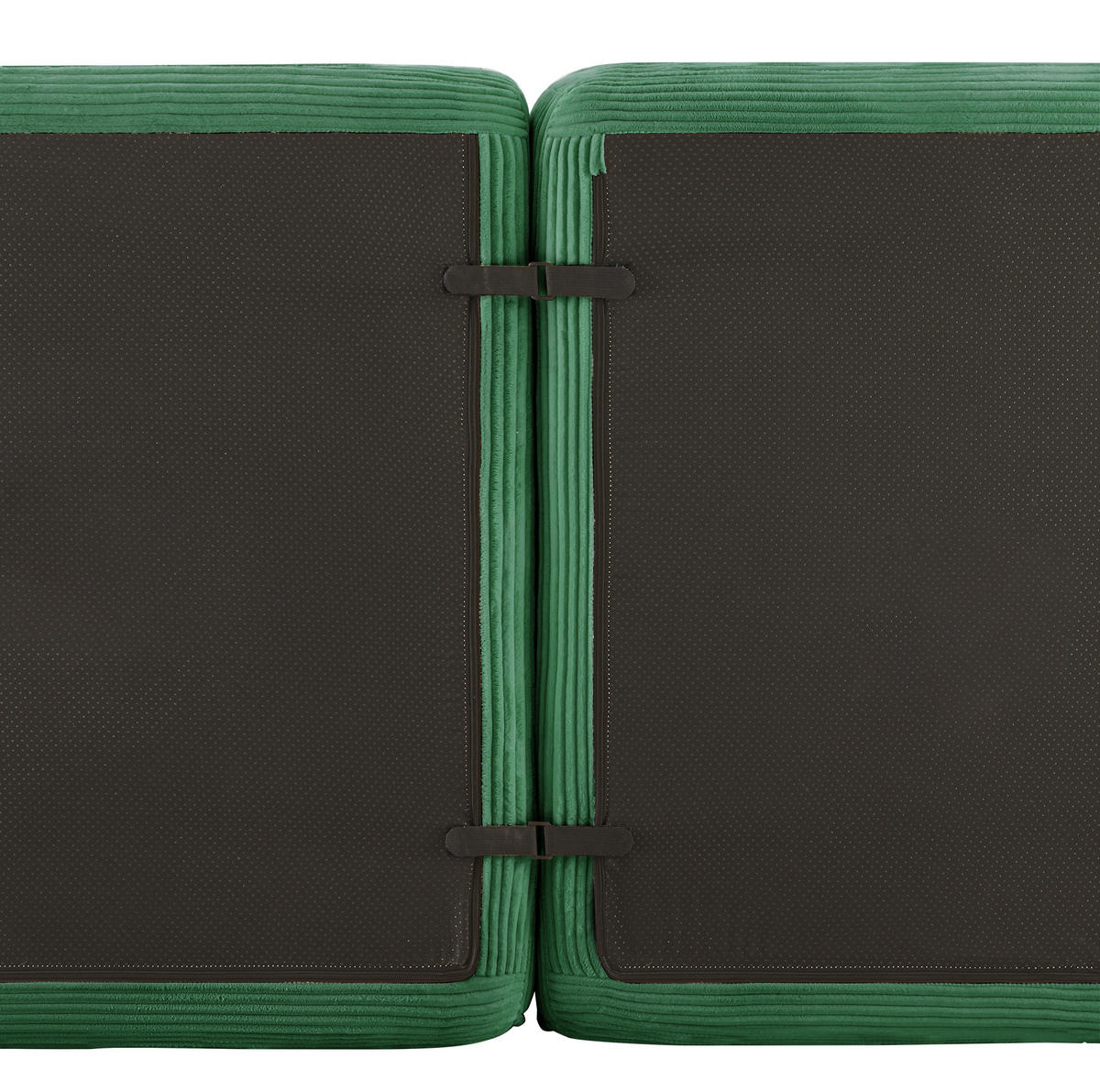 ECKSOFA modular Cord Grün 3-tlg. - Grün, Kunststoff (177/297cm) - Meubliv
