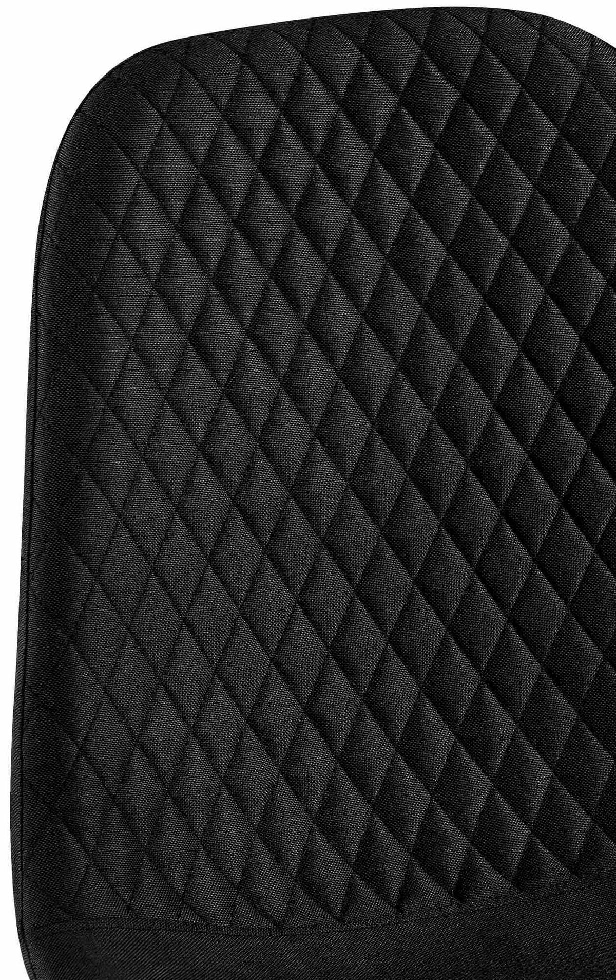 STUHL 4er Set Stoff Schwarz - Schwarz, Textil/Metall (44/88/54cm) - CLP