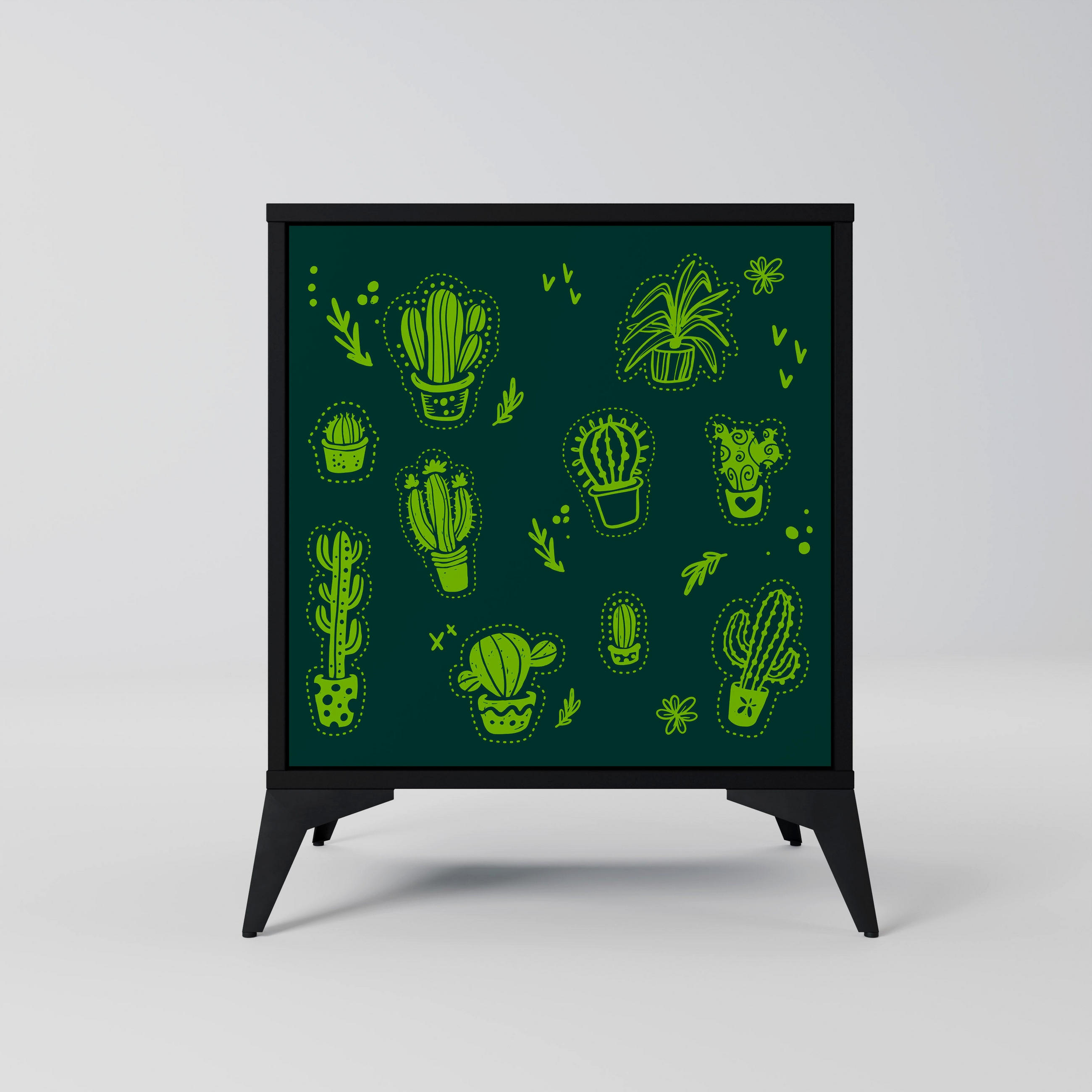 SpaceRebels Sideboard Schwarz 57.5x70.5x42 cm