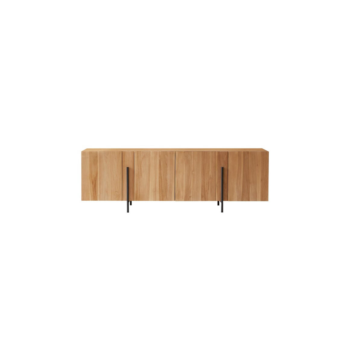 SIDEBOARD Honorine Natur aus Teak - Naturfarben, Holz (165/54/55cm) - Tikamoon