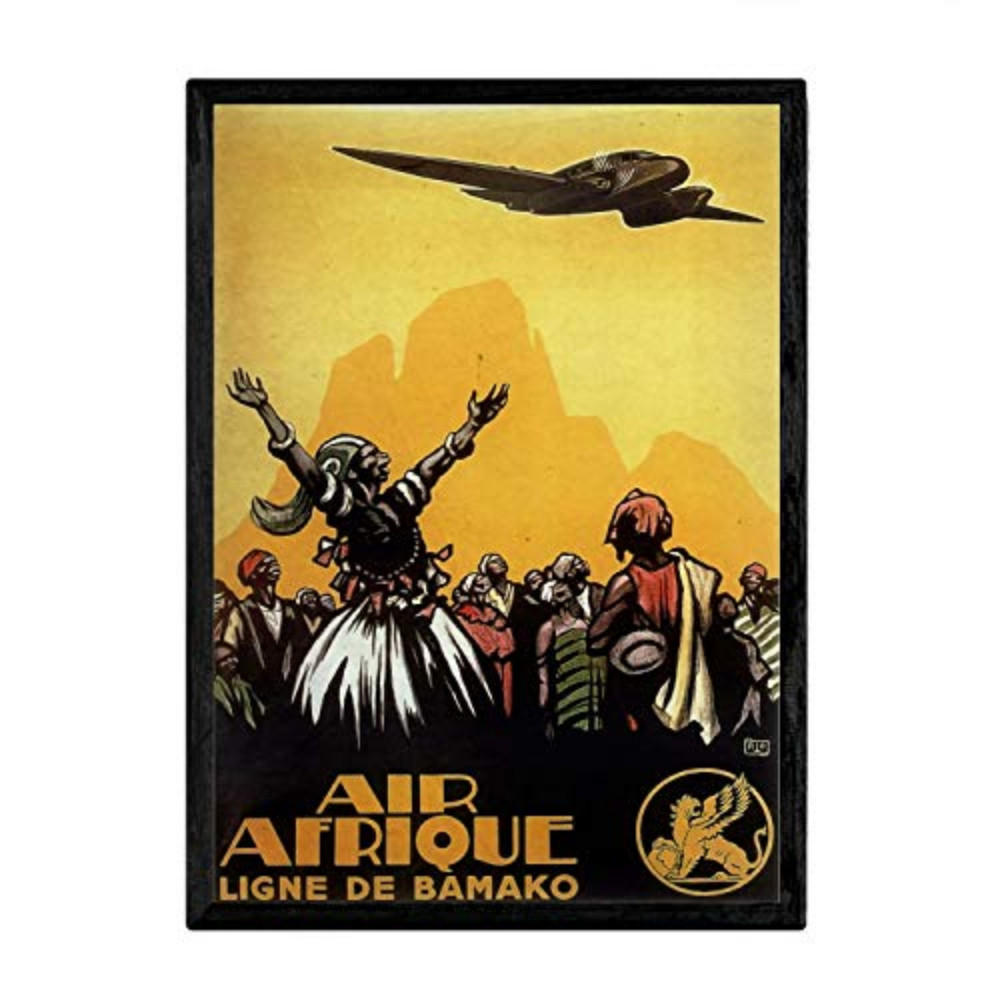 POSTER Air Afrique A3 Rahmenlos - Klar, Papier (29.7/5/42cm) - Nacnic