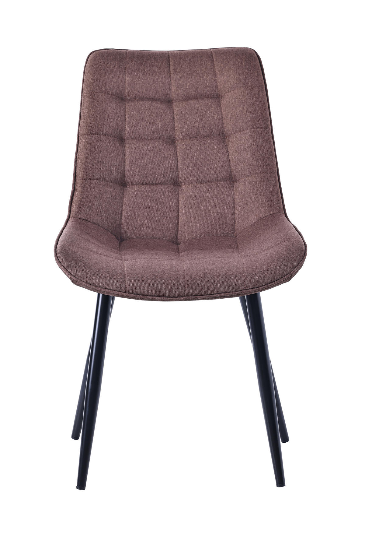 STUHL-SET 2 Stück aus Stoff in Modernem Stil-YZ2 - Braun, Textil (53/88/62.5cm) - HOMAVO