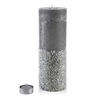 TEELICHTHALTER mit Teelight Basic Grau 12/12/35 cm Naturmaterial - Grau, Naturmaterialien (35cm) - Mondex