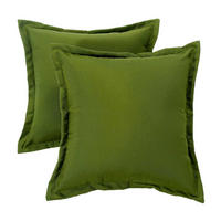 OUTDOOR-KISSEN 2er-Set grün 45/45 cm - Grün, Textil (45/45cm) - Homescapes