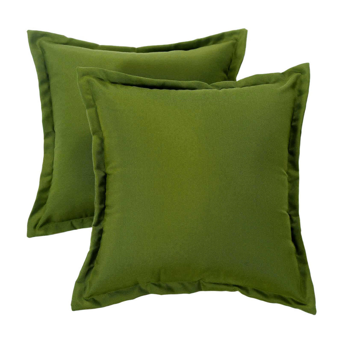 OUTDOOR-KISSEN 2er-Set grün 45/45 cm - Grün, Textil (45/45cm) - Homescapes