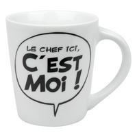 KAFFEEBECHER Asterix - Le chef ici cest moi - Naturfarben, Keramik (0.38L) - Könitz
