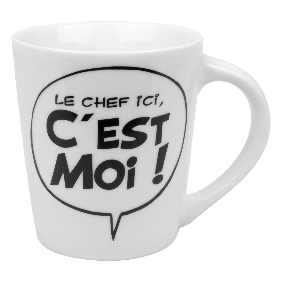 KAFFEEBECHER Asterix - Le chef ici cest moi - Naturfarben, Keramik (0.38L) - Könitz