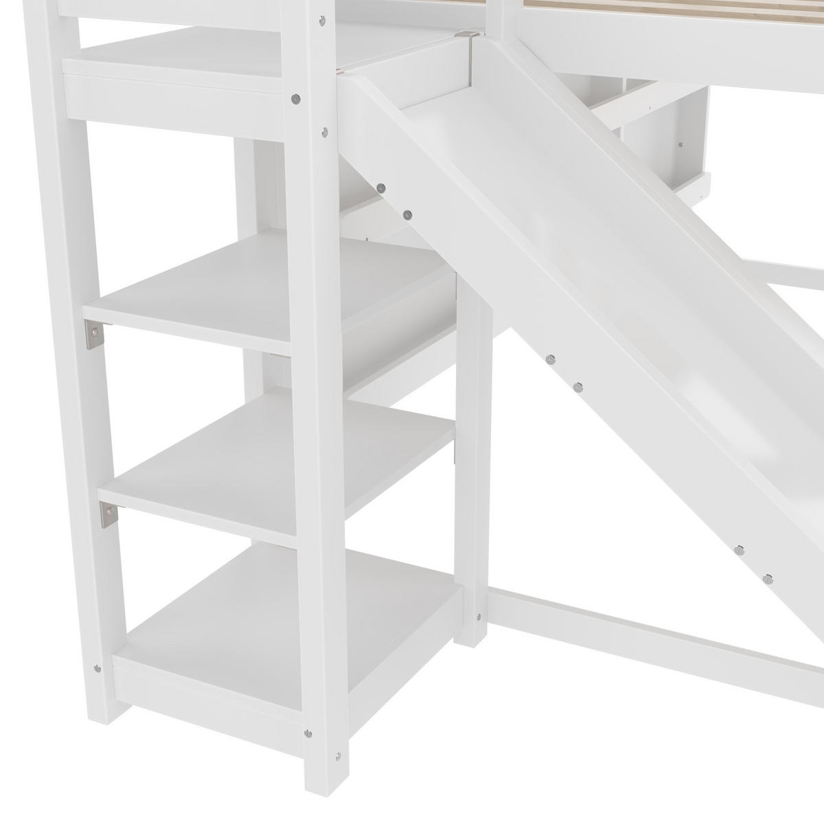 HOCHBETT 90/200 cm weiß mit LED-Leiste Hausform, Regale, Zaun - Weiß, Holz (90/200cm) - OKWISH