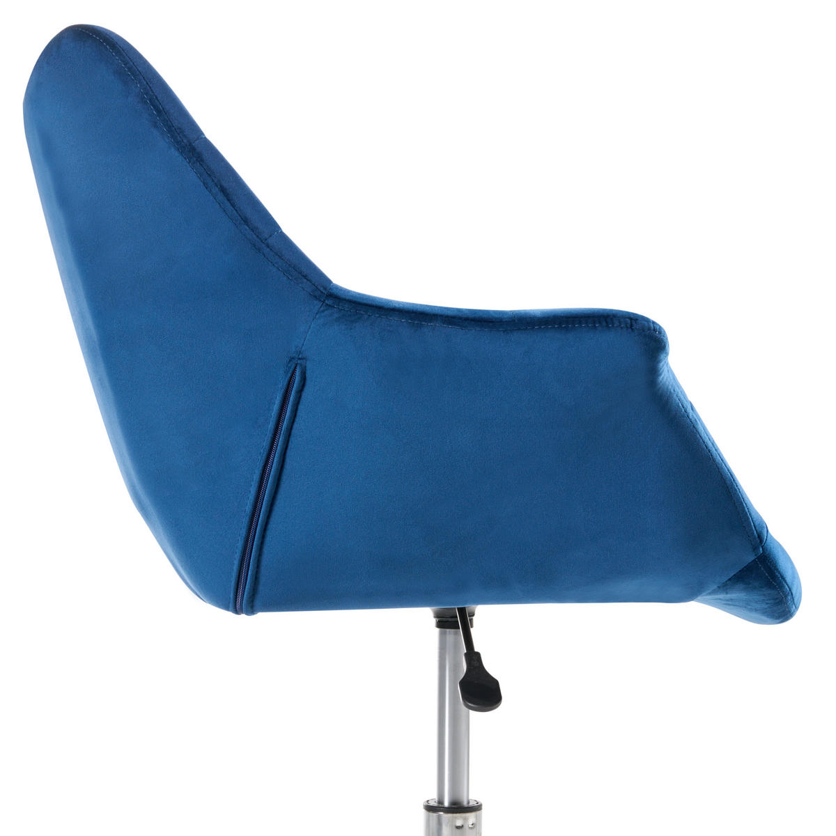 SCHREIBTISCHSTUHL Marineblau Labelle - Blau, Textil (54/81/54cm) - Beliani