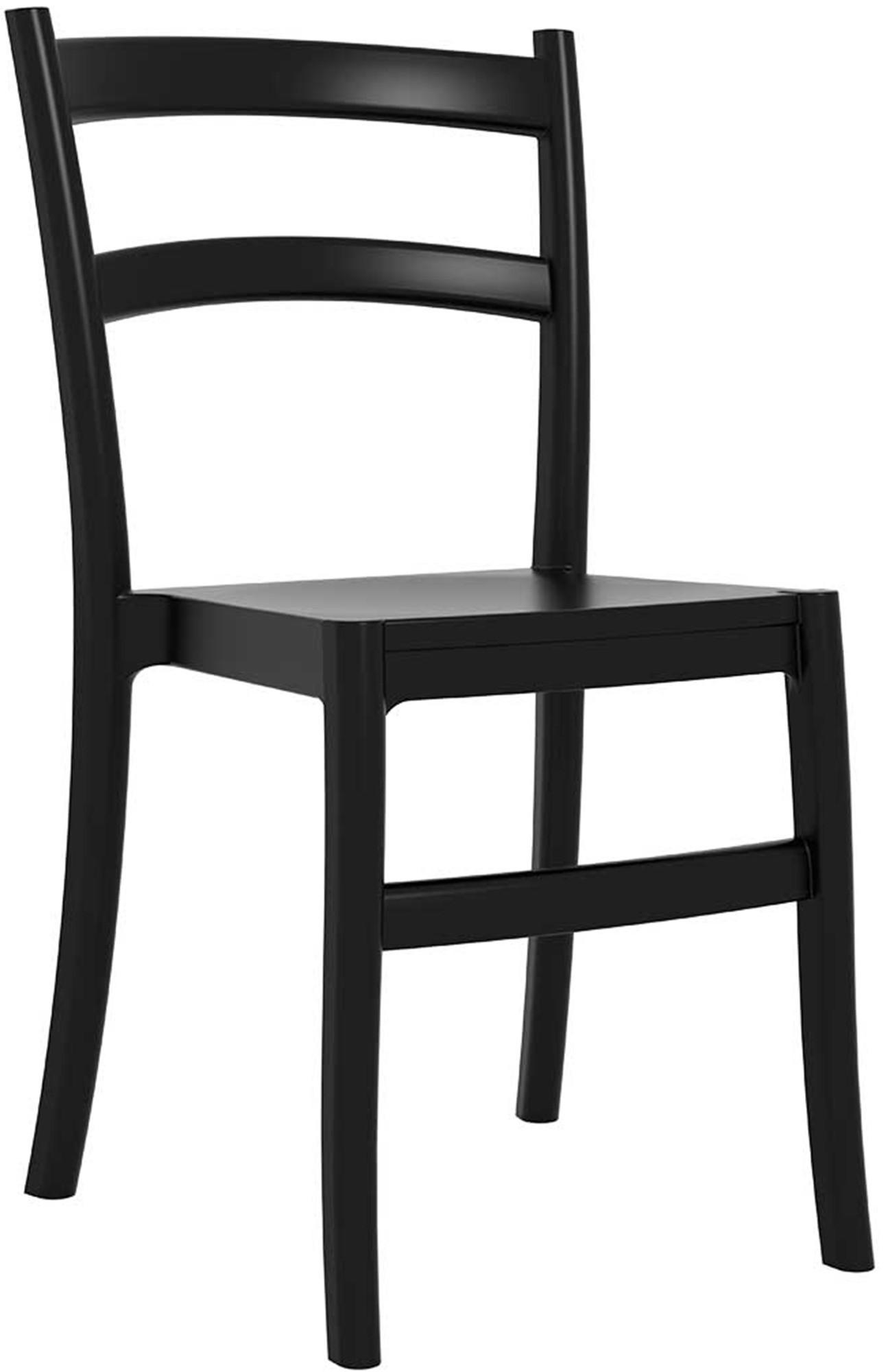 GARTENSTUHL Kunststoff schwarz - Schwarz, Kunststoff (45/85/51cm) - CLP
