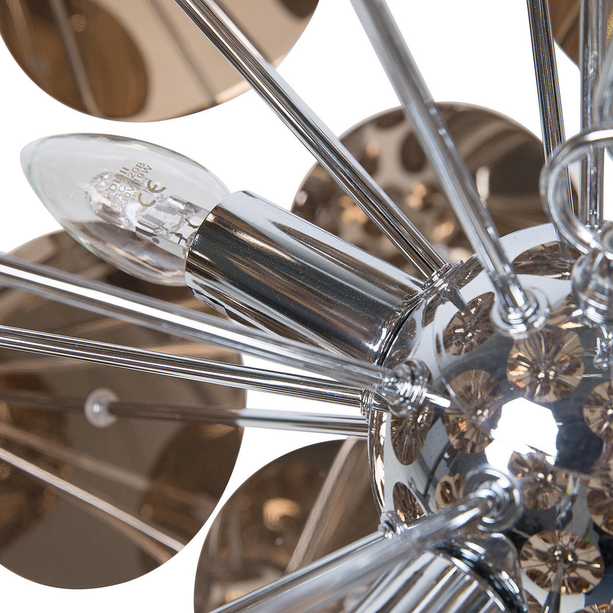 HÄNGELEUCHTE Zambezi 50/50/158 cm - Kupferfarben, Metall (50/50/158cm) - Beliani