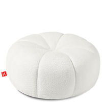 POLSTERHOCKER TOCA Sitzpouf - Ecru, Holz/Textil (72/36/72cm) - KONSIMO®