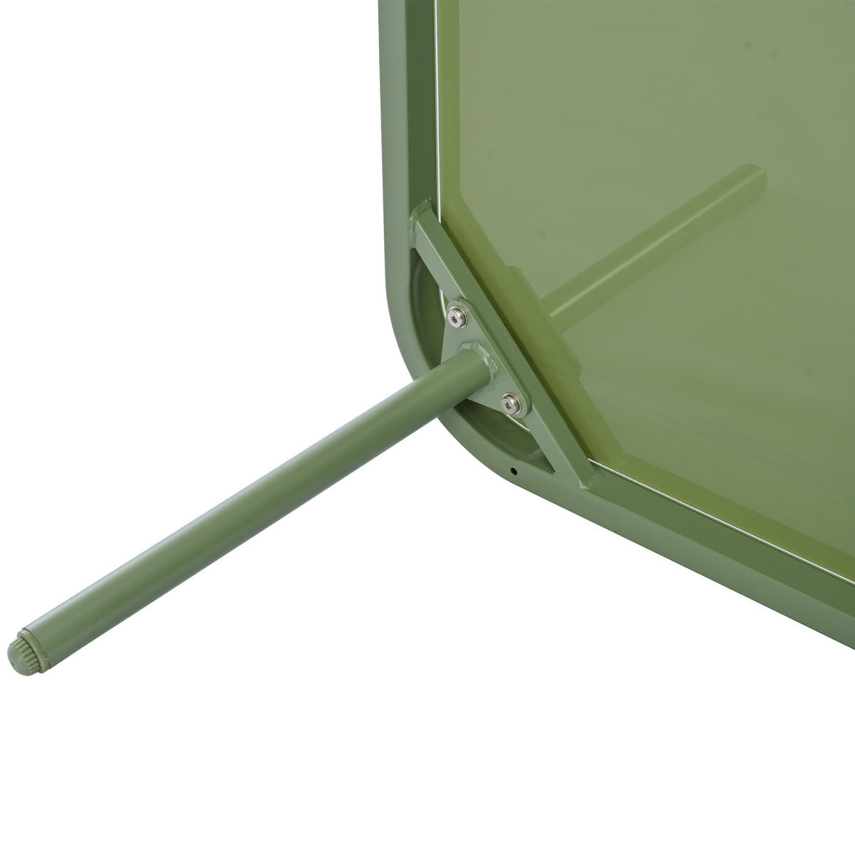 GARTENMÖBEL 120x60x72cm grün aus Eisen und mit Kissen - Grün, Metall - Modfu