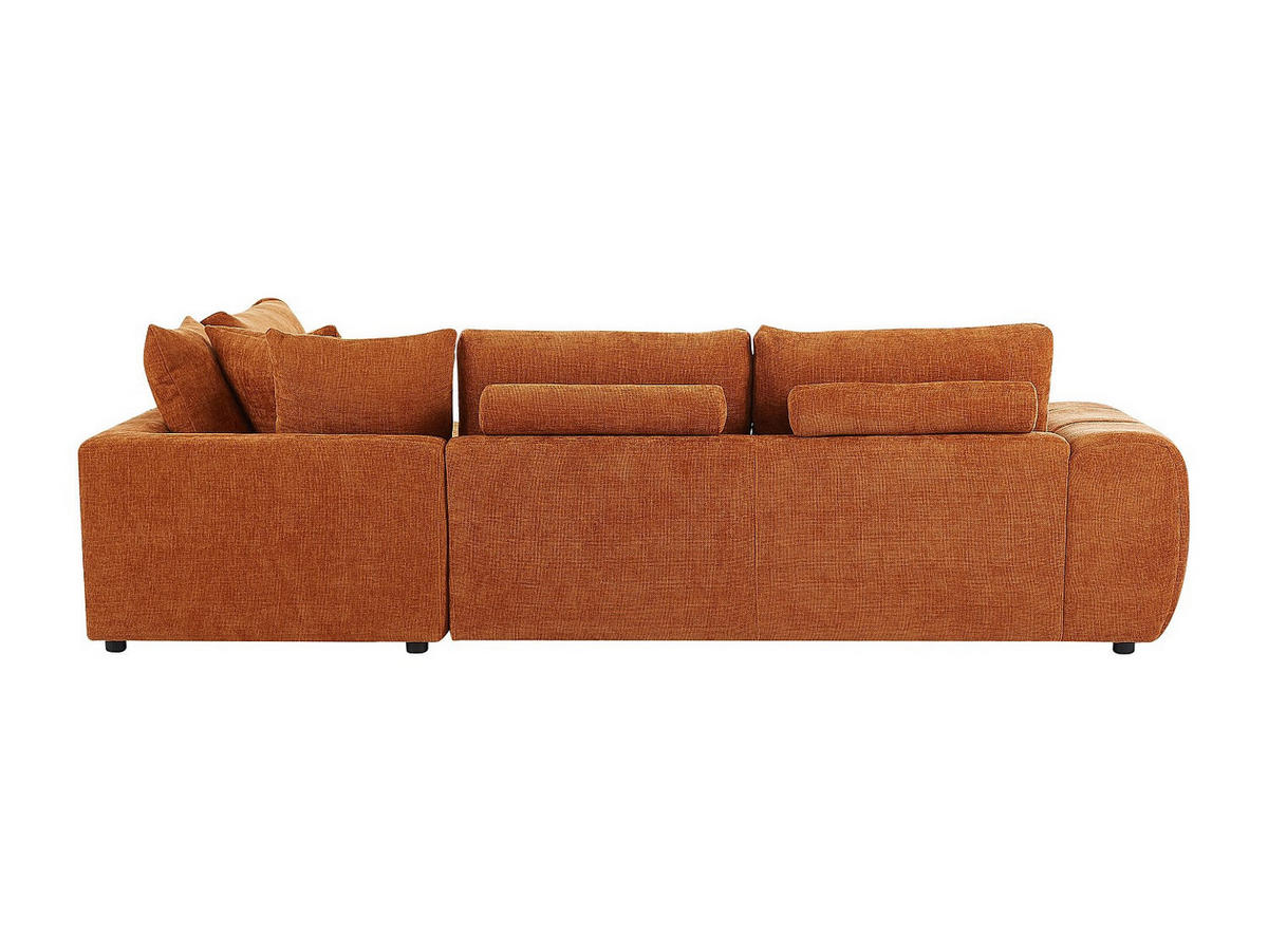 SOFA - 4 Personen - stoff - terracotta Clenali - Terracotta, Textil (294/95/102cm) - Vente-Unique