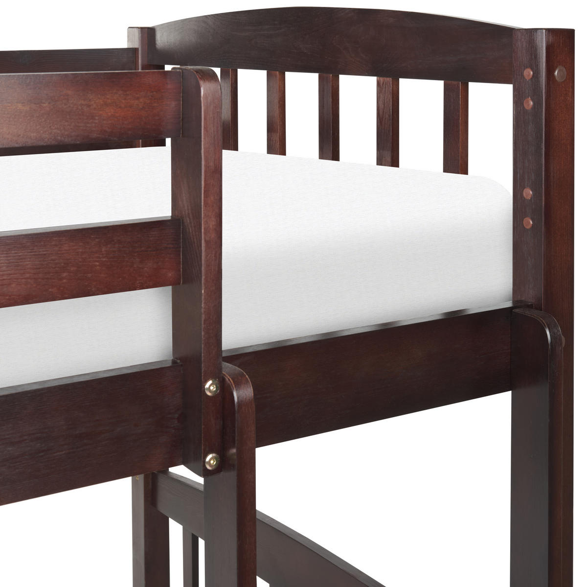HOCHBETT Kiefernholz 90/200 cm Dunkelbraun Revin - Braun, Holz (90/200cm) - Beliani